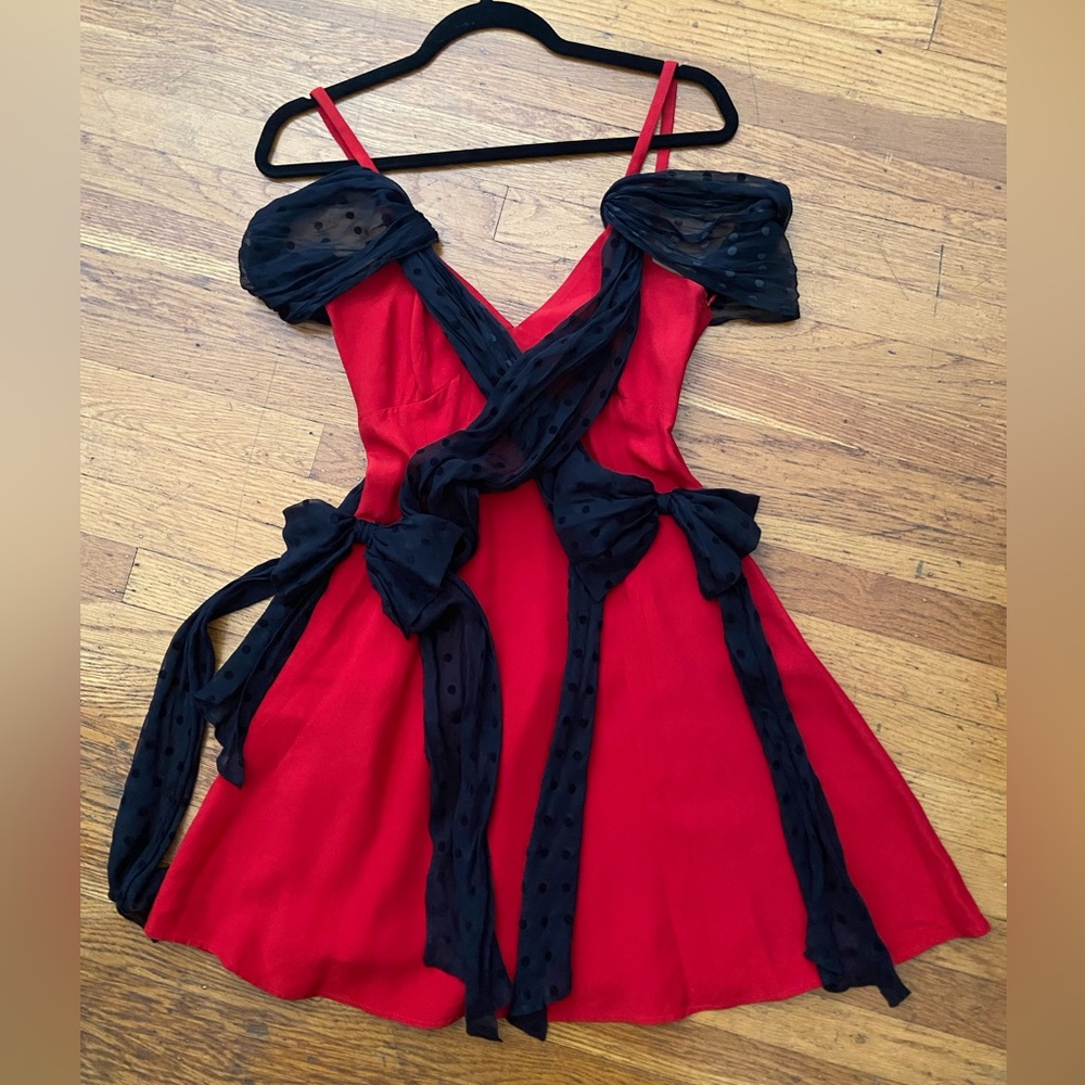 Vintage Moschino Cheap & Chic red mini dress